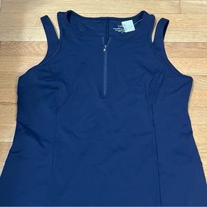J.Jill NWT‎ Sleeveless Knit Sport Dress Navy Blue Medium